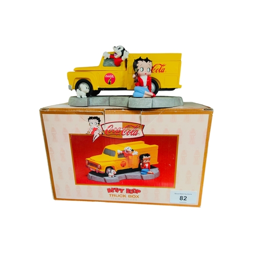 82 - BETTY BOOP COCA COLA TRUCK TRINKET BOX