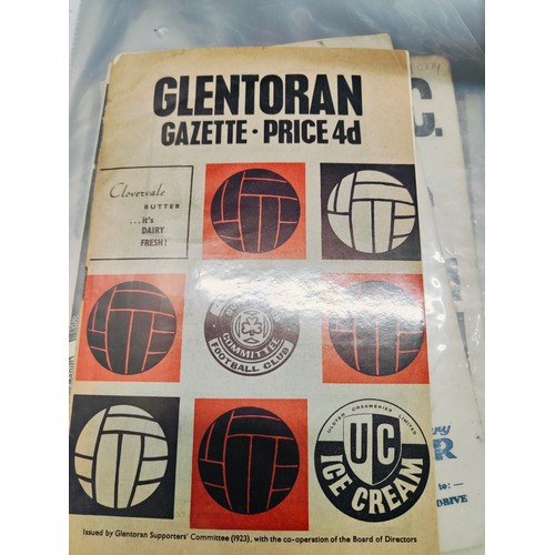 46 - FOLDER OF EARLY IRISH LEAGUE PROGRAMMES