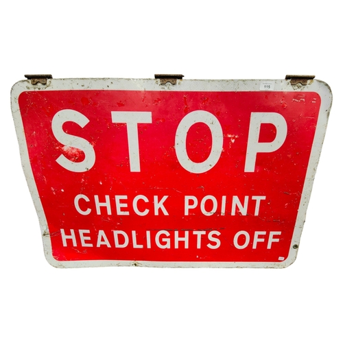 115 - SECURITY FORCES UCP CHECK POINT SIGN