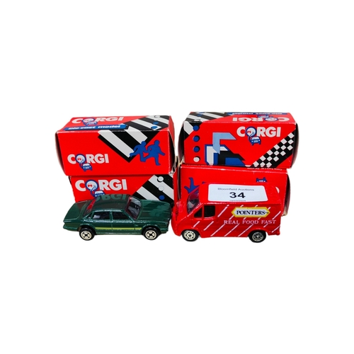 34 - 4 CORGI MODEL CARS