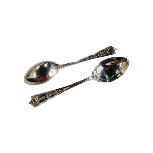 406 - PAIR OF SILVER GOLFING THEMED SPOONS