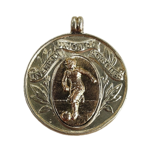 412 - SOCCER MEDAL 'LIVERPOOL UNION OF BOYS CLUBS'