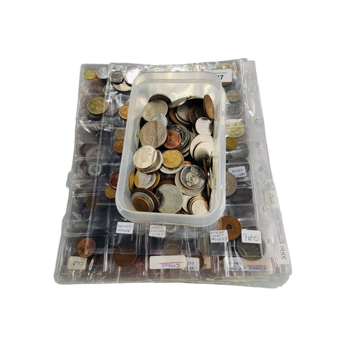 427 - LARGE QUANTITY OF FOREIGN COINAGE