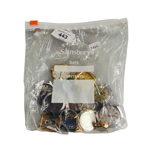 443 - BAG OF WATCH MOVEMENTS