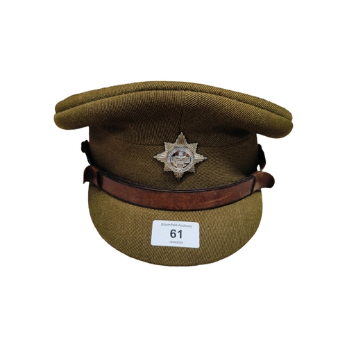 61 - OFFICER'S 4/7TH DRAGOON PEAKED CAP