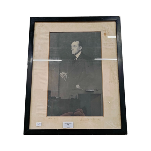 7 - EDWARD CARSON SIGNED PHOTO 9TH APRIL 1912