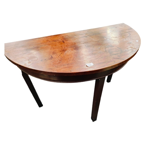 123 - GEORGIAN HALF MOON TABLE