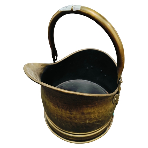 128 - BRASS COAL BUCKET