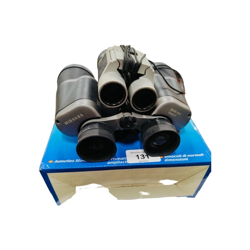 131 - 3 PAIRS OF BINOCULARS