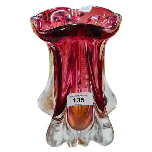 135 - STUDIO GLASS VASE