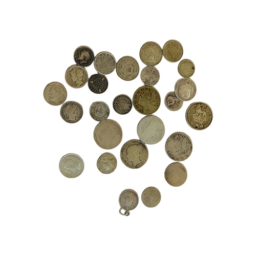 366 - BAG OF SILVER COINS