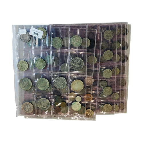 368 - LARGE QUANTITY OF COINS TO INCLUDE SILVER