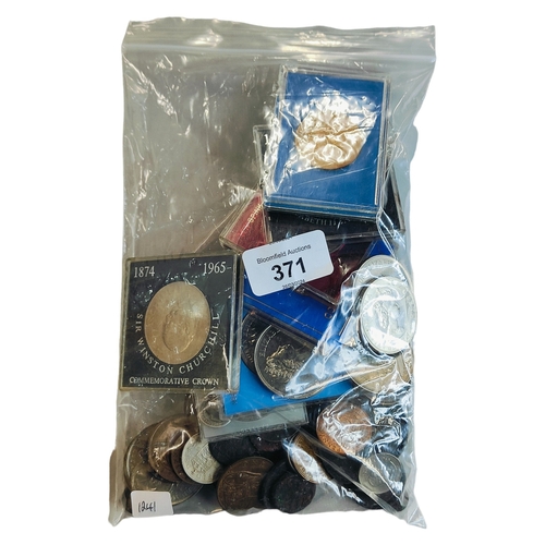 371 - BAG OF COINS