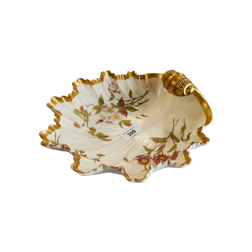 399 - LARGE ROYAL WORCESTER SHELL DISH