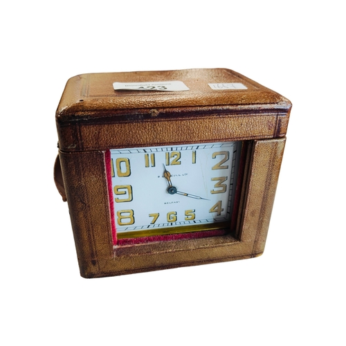 423 - ART DECO CARRIAGE CLOCK IN CASE