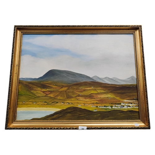 56 - OIL ON BOARD - MUCKISH MOUNTAIN, DONEGAL