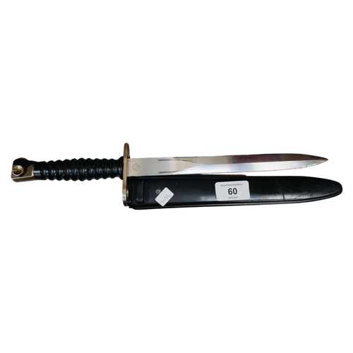 60 - MILITARY DAGGER & SHEATH