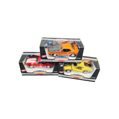 15 - 3 BOXED AMERICAN MUSCLE MODEL CARS