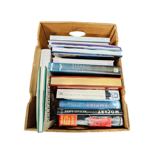 44 - LARGE BOX OF BOOKS TO INCLUDE LOCAL INTEREST