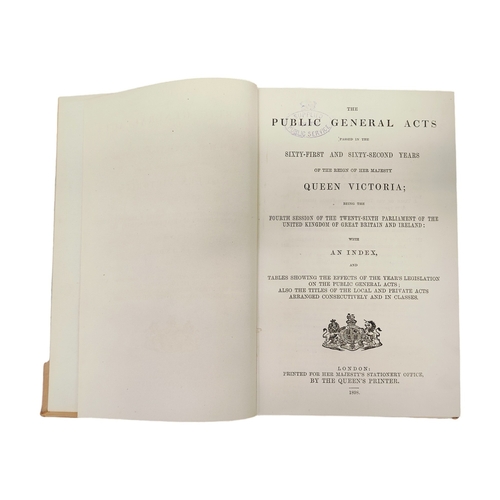 15 - BOOK - THE BILL PARKER COLLECTION - PUBLIC GENERAL ACTS-QUEEN VICTORIA, 1898