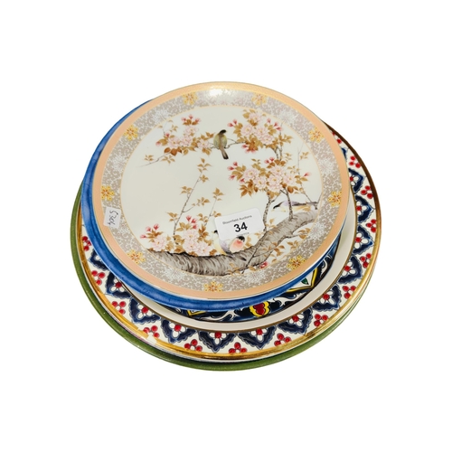 34 - COLLECTION OF 5 DECORATIVE PLATES