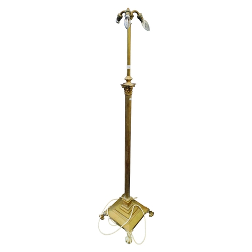 4 - BRASS STANDARD LAMP