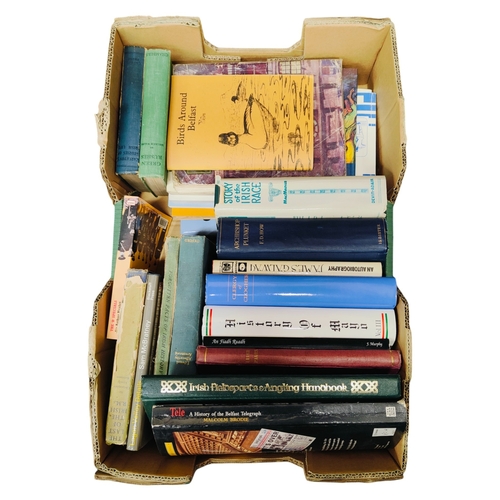 43 - BOOK - THE BILL PARKER COLLECTION - BOX OF MAINLY IRISH BOOKS