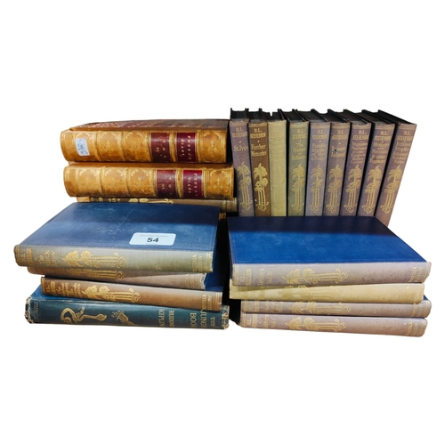 54 - QUANTITY OF ANTIQUE BOOKS