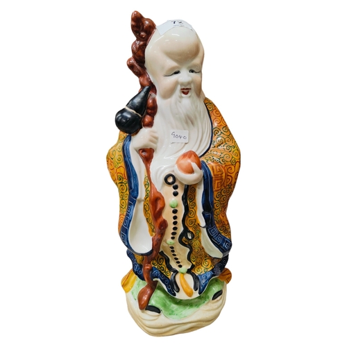 72 - VINTAGE CHINESE PORCELAIN FIGURE - 37CM TALL