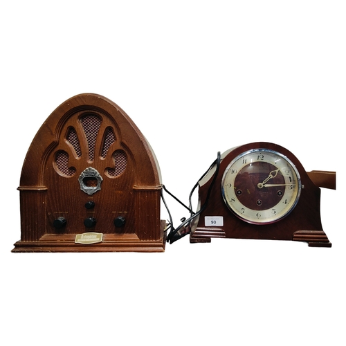 90 - VINTAGE CLOCK AND RADIO