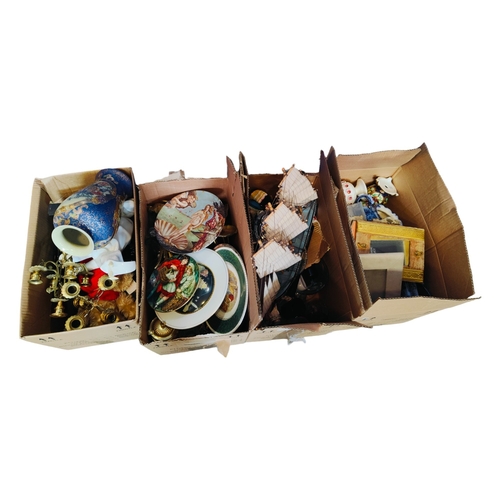 1 - 4 LARGE BOXES OF ORNAMENTS