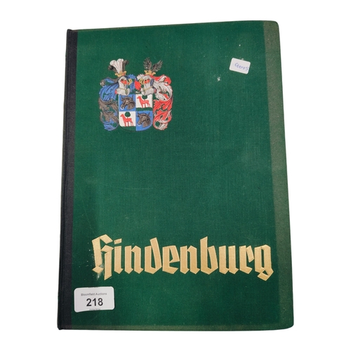 218 - RARE GERMAN WW2 HINDENBURG CIGARETTE ALBUM