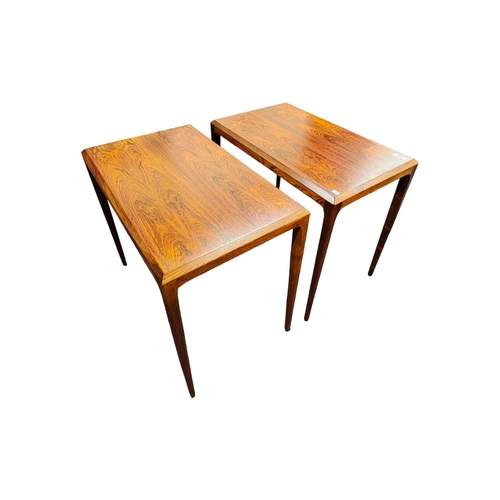 238 - PAIR OF DANISH ROSEWOOD SILKEBORG SIDE TABLES