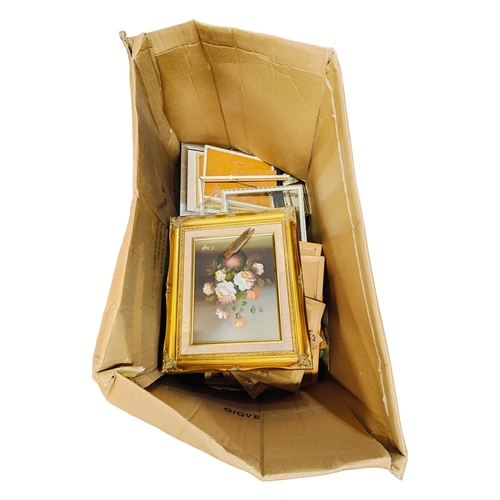 242 - LARGE BOX OF PICTURE FRAMES