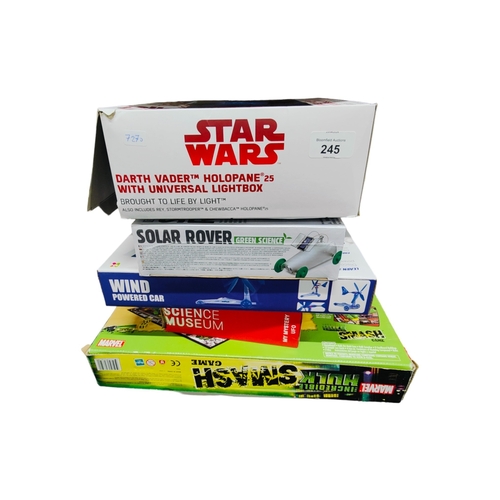 245 - 5 BOXED GAMES INCUDING STAR WARS AND MARVEL