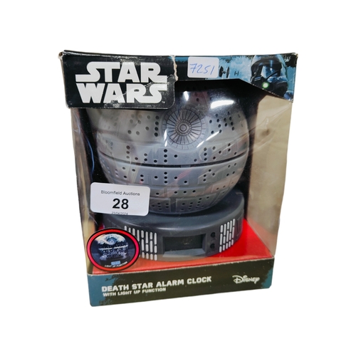 28 - STARWARS DEATH STAR ALARM CLOCK BOXED