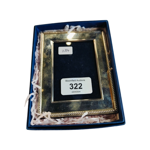 322 - SILVER PHOTO FRAME