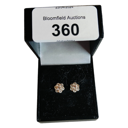 360 - PAIR OF 9 CARAT GOLD EARRINGS