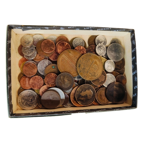 378 - BOX OF COINS