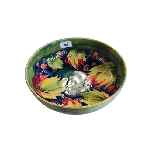 382 - LARGE SIGNED MOORCROFT BOWL