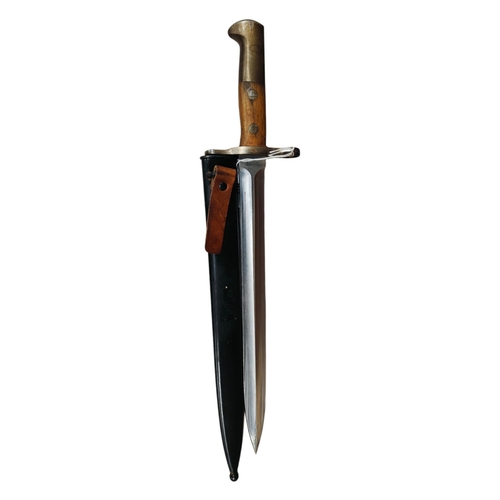 58 - ANTIQUE BAYONET AND SHEATH