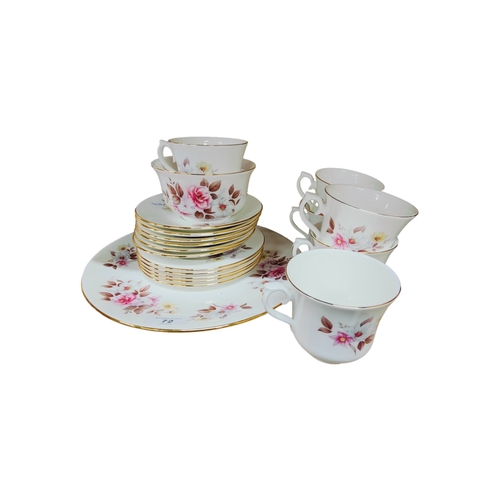 72 - 19 PIECE VINTAGE QUEEN ANNE CHINA TEA SET