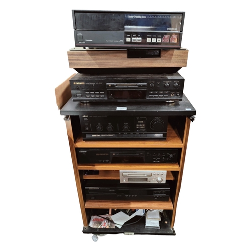 129 - QUANTITY OF HI-FI SEPARATES ETC MARANTZ AND DENON