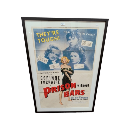 16 - BRIAN DESMOND HURST COLLECTION - 'PRISON WITHOUT BARS' ORIGINAL MOVIE POSTER 100CMS X 66CMS (1938). ... 