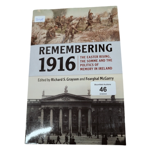 46 - IRISH BOOK: THE EASTER RISING, THE SOMME & POLITICS OF MEMORY OF IRELAND