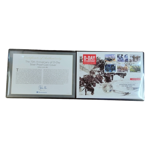 466 - THE 70TH ANNIVERSARY OF D-DAY SILVER PROOF COIN COVER