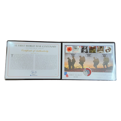 475 - THE FIRST WORLD WAR CENTENARY SILVER COIN COVER