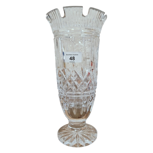 48 - WATERFORD CRYSTAL VASE - 11