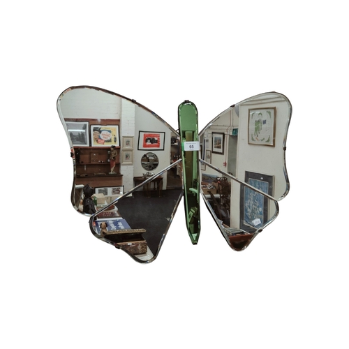 65 - ART DECO BUTTERFLY MIRROR