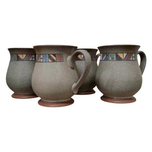 81 - 4 X DENBY MARATHON BEAKERS